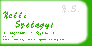 nelli szilagyi business card